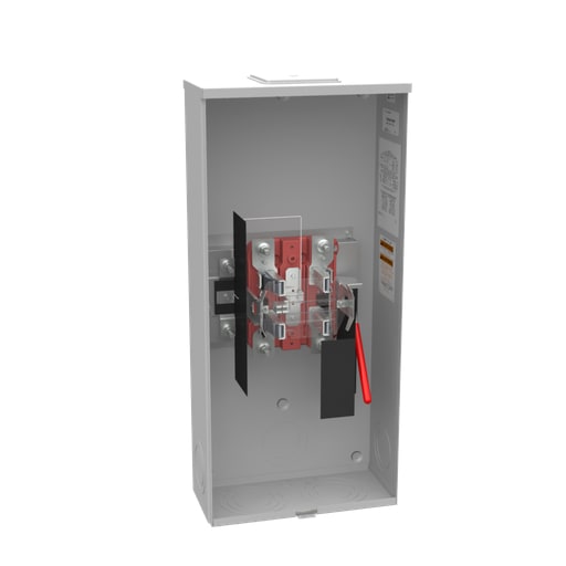Milbank Mfg. Co - Milbank U3949-X-HSP 5 Terminal Ringless Large Closing Plate Lever Bypass Stainless Steel Hasp