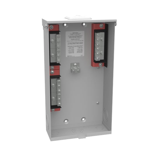 Milbank Mfg. Co - Milbank U4544-XL 100 Ampere 1phase 600 Volt 10in-18in-4in Painted Steel Lift Off Front Hasp 6 Lugs Per Landing 10k Short Circuit Current Rating
