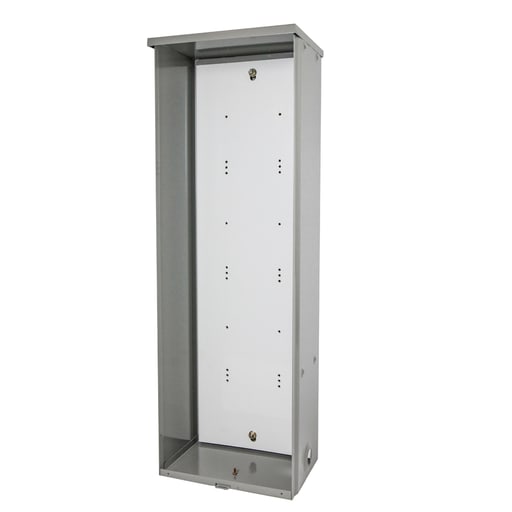 Milbank Mfg. Co - Milbank PT48AL 36x8x12 Screw Cover Type 3R Steel No Knockouts ANSI 61 Gray Padlocking Provision Special Punching Left Side