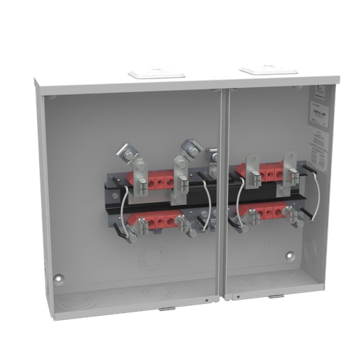 Milbank Mfg. Co - Milbank U3492-XL-HSP 4 Terminal Ringless Small Closing Plate 2 Position Stainless Steel Hasp