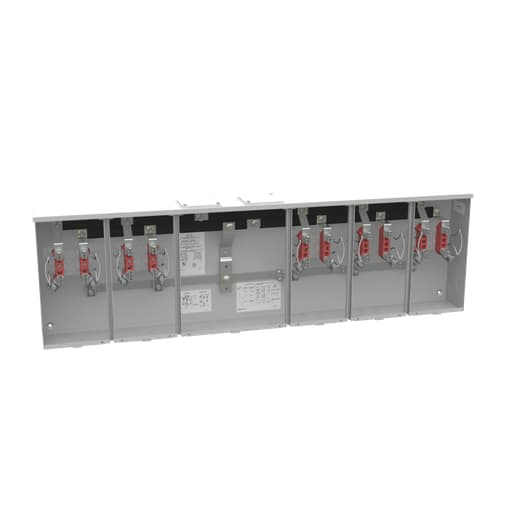 Milbank Mfg. Co - Milbank U1255-X-HSP 4 Terminal Ringless Large Closing Plate 5 Position Stainless Steel Hasp