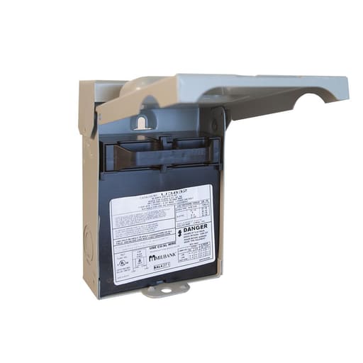 Milbank Mfg. Co - Milbank U3832 30 Ampere Fused Alternating Current Disconnect Pull Out