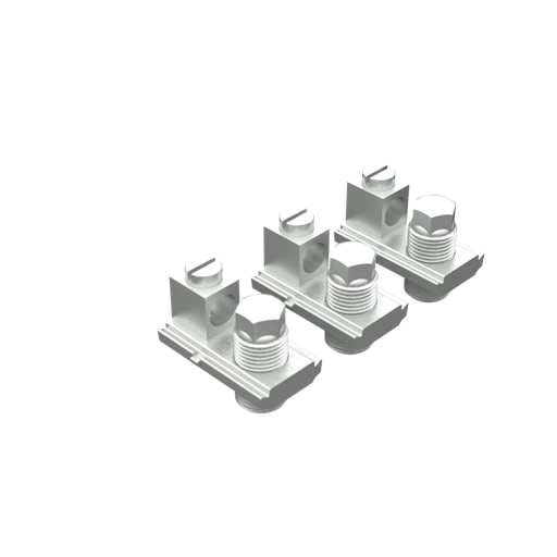 Milbank Mfg. Co - Milbank K4977-EXT Tap Connector Kit External Hex Slide Nut With 12-1/0 Box Connector 300 Volt Maximum 3 Per Kit