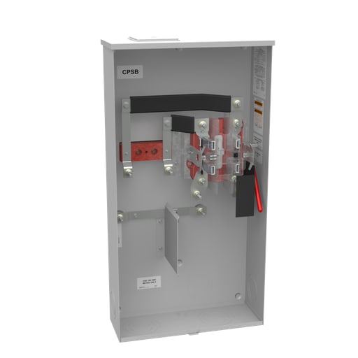 Milbank Mfg. Co - Milbank U2448-X 4 Terminal Ringless Large Closing Plate Lever Bypass Side Bussed
