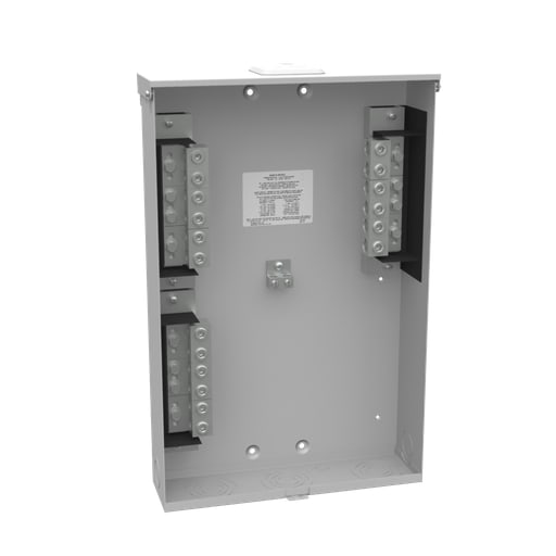 Milbank Mfg. Co - Milbank U4540-XL 200 Ampere 1phase 600 Volt 15in-23in-4in Painted Steel Lift Off Front Hasp 6 Lugs Per Landing 10k Short Circuit Current Rating