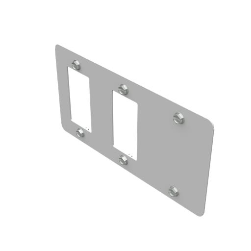 Milbank Mfg. Co - Milbank K5920-11GR Receptacle Face Plate Millennium 520 520 Blank