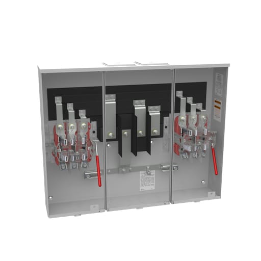 Milbank Mfg. Co - Milbank U2732-XT 7 Terminal Ringless 2 Large Closing Plates Lever Bypass 2 Position
