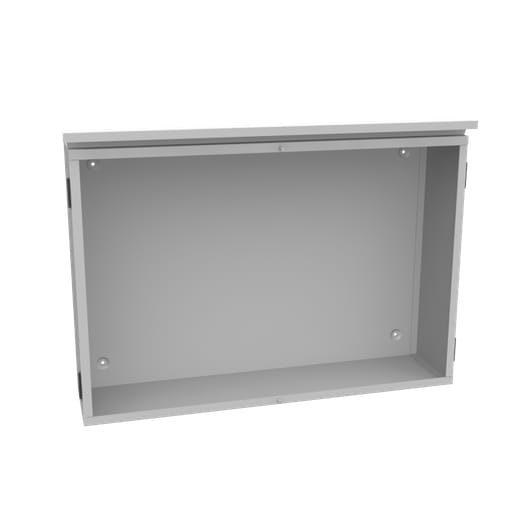 Milbank Mfg. Co - Milbank 304410-CTC3R 44X10x30 Hinge Cover Type 3R UL Listed Steel No Knockouts ANSI 61 Gray Padlocking Hasp Stainless Steel Wing Nuts Special Drip Shield