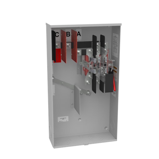 Milbank Mfg. Co - Milbank U2120-O-HSP 7 Terminal Ringless Plain Top Lever Bypass Stainless Steel Hasp
