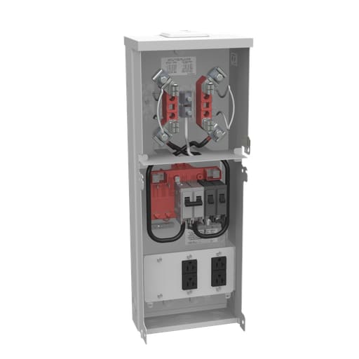 Milbank Mfg. Co - Milbank U5101-XL-100MB-11GR 4 Terminal Ringless Small Closing Plate 1-100 Ampere Main Breaker 520GR 520GR Surface Mount