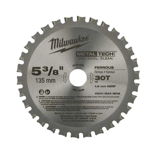 Milwaukee Tool - Milwaukee 48-40-4005 6-1/2" 60T Carbide Teeth Circular Saw Blade