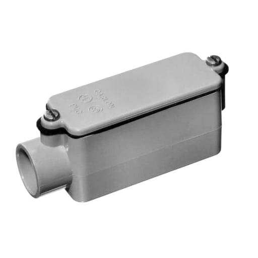 Thomas & Betts Co - Carlon E988G-CAR 1-1/4" PVC Type-E Conduit Body w/ Gasket & Cover