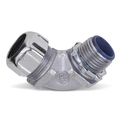 Thomas & Betts Co - Thomas & Betts 4245 2" 90 Degree EMT Short Elbow, Insulated, Malleable Iron