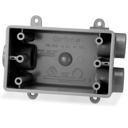 Thomas & Betts Co - Carlon E979FFN 1" 1-Gang Type-FSCC Non-Metallic Switch/Outlet Box