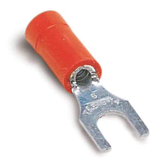 Thomas & Betts Co - Catamount TV18-6F-L 22-16 #6 Wire Range Vinyl Insulated Fork Terminal