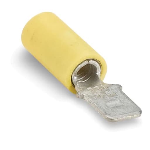 Thomas & Betts Co - Thomas & Betts RC2517 1 x 0.25 Inch 12 to 10 AWG Vinyl Insulation Male Tab