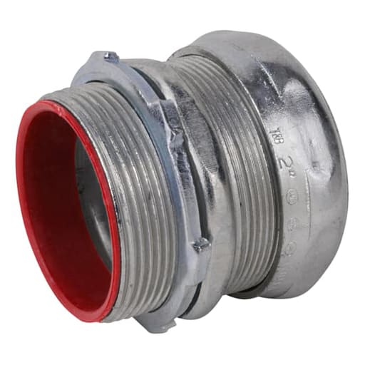 Thomas & Betts Co - Steel City TC716A 2" EMT Compression Connector, Steel - Insulated