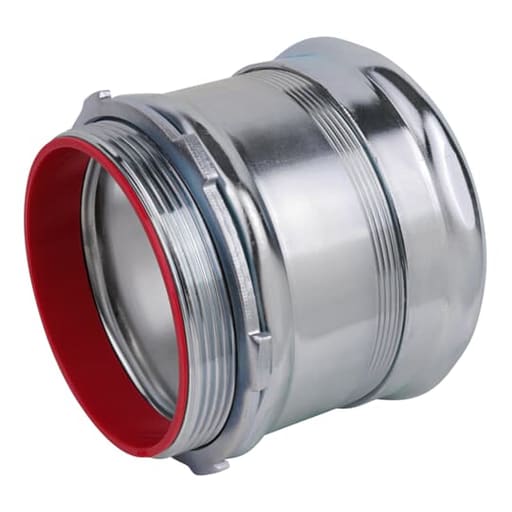 Thomas & Betts Co - Steel City TC7110A 4" EMT Compression Connector, Steel - Insulated