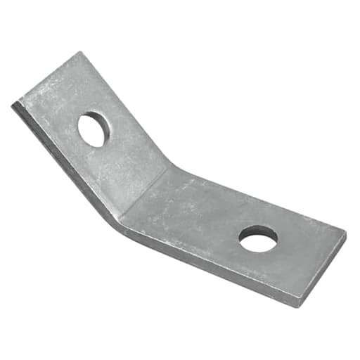 Thomas & Betts Co - Superstrut AB227-EG Two-Hole Steel Open Angle Fitting w/ SilverGalv finish