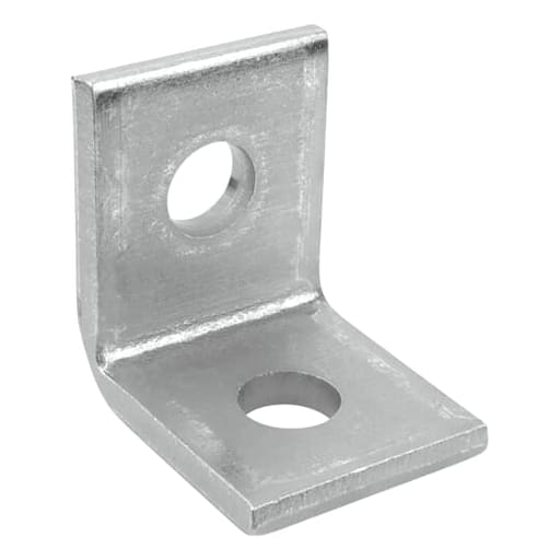 Thomas & Betts Co - Superstrut AB202-EG 90deg Steel Angle Fitting w/ SilverGalv finish