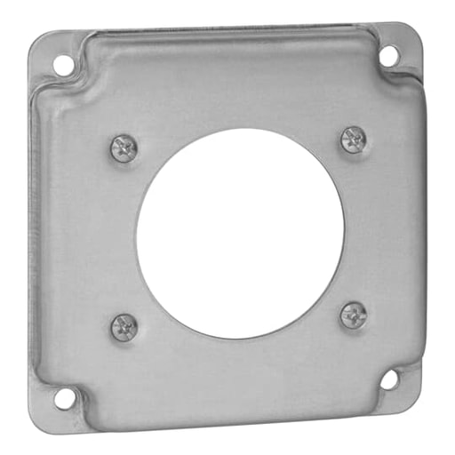 Thomas & Betts Co - Steel City RS13 4" Steel Square Surface Cover, Dryer/Range Receptacle, 1/2" Deep, Steel