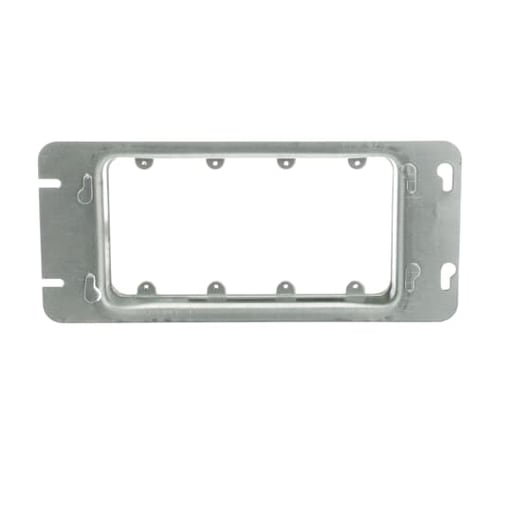 Thomas & Betts Co - Steel City 4GC Four Gang Steel Gang Box Cover, 10-5/8" x 4-11/16", Raised 15/16" for Plaster, 18.3 cu.in.