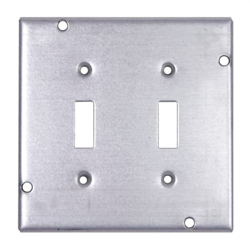Thomas & Betts Co - Steel City RSL-5 4-11/16 Square 2 Toggle Switches Steel Cover