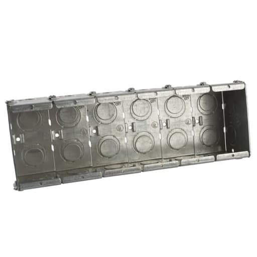 Thomas & Betts Co - Steel City GW-625-G 3-3/4" x 11" Gangable Masonry Box, 2-1/2" Deep, 1/2" & 3/4" KO's, Steel, 94.8"³