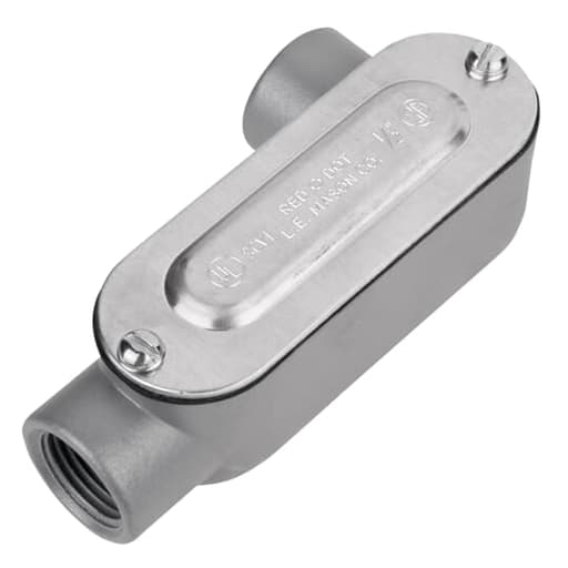 Thomas & Betts Co - Red Dot DALR-1-CG 1/2 Inch Die-Cast Aluminum Rigid/IMC Conduit Body Cover and Gasket