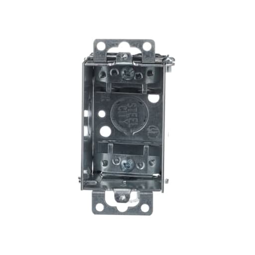 Thomas & Betts Co - Steel City LXOW-25 2-1/2 Deep Gangable Steel Switch Box with Ears and Clamp