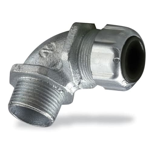 Thomas & Betts Co - Thomas & Betts 4960 1/2 Inch Width .125 - .375 Inch Cord Range 90 Degree Ranger Cord Fitting
