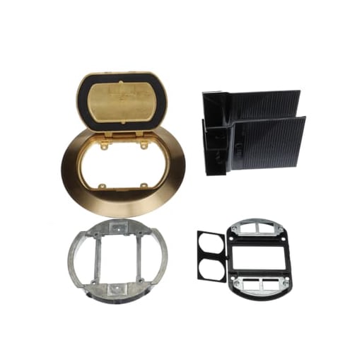 Thomas & Betts Co - STLC 68P-DV-KIT-BRS 68P DUAL VLTG KIT 1DUP 4DATA BRASS