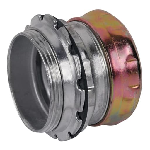 Thomas & Betts Co - Steel City TC116A-RT 2" EMT Compression Connector, Steel - Non-Insulated - Raintight