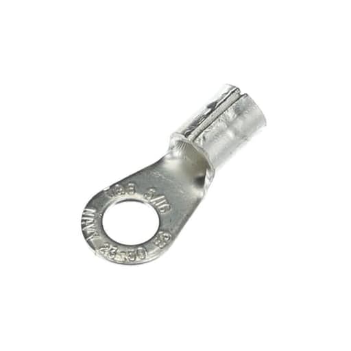 Thomas & Betts Co - Thomas & Betts E72 Non-Insulated Large Ring Terminal - #6, 5/16"bolt (200/Pkg)