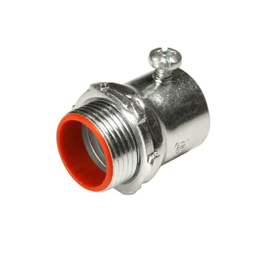 Thomas & Betts Co - Steel City TC7210A 4" EMT Set Screw Connector, Steel - Insulated Throat