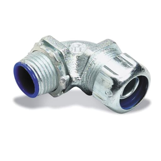Thomas & Betts Co - Thomas & Betts 5253 3/4" 90deg Liquidtight Connector, Non-Insulated Steel