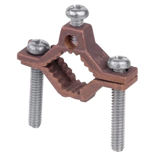 Thomas & Betts Co - Blackburn JJR 1/2 to 1 Inch Pipe Size 4-Wire Size Ground Clamp