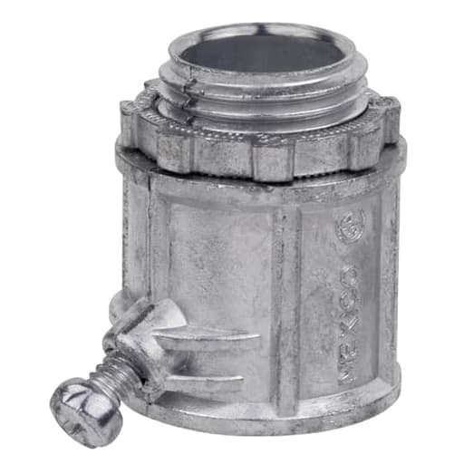 Thomas & Betts Co - Steel City XC-221 1/2 Inch Armored Cable Flexible Die-Cast Set Screw Connector