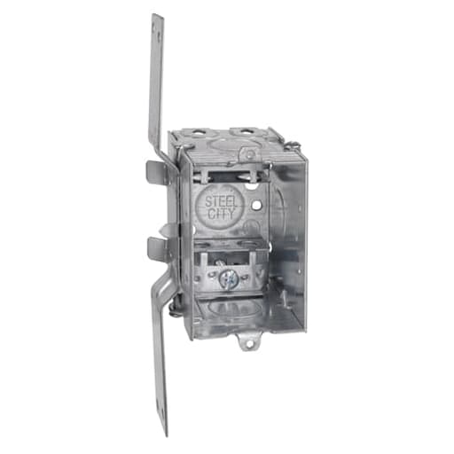 Thomas & Betts Co - Steel City LXV-25 3 x 2 x 2-1/2 Inch Dimensions 12.5cu.in Gangable Steel Switch Box with Bracket and Clip