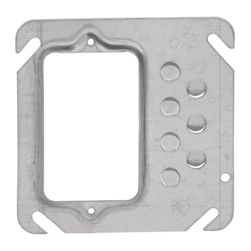 Thomas & Betts Co - Steel City 52-C-10 1-Gang 1/4 Inch Offset Raised Square Box Cover