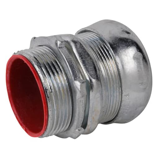 Thomas & Betts Co - Steel City TC715A 1-1/2" EMT Compression Connector, Steel - Insulated