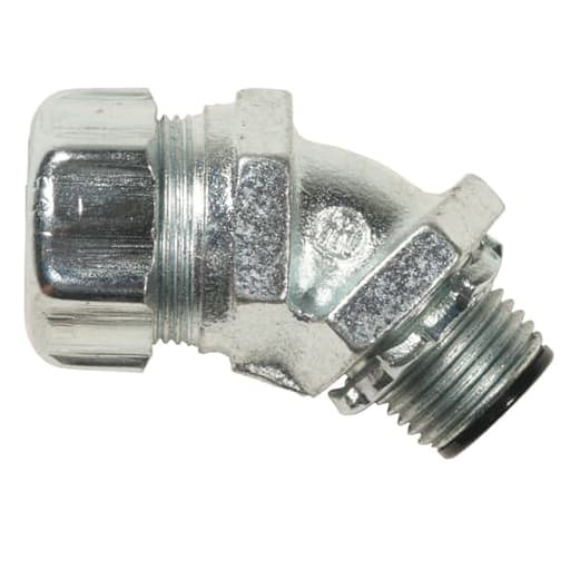 Thomas & Betts Co - Thomas & Betts 5342-HT 1/2 Inch 45 Degree 150 Degree C Rated Insulated Liquidtight Fitting