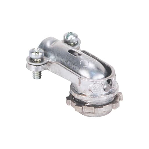 Thomas & Betts Co - Steel City XC290 3/8" Armored Cable/Flex Conduit 90deg Clamp Type Connector, Die Cast Zinc
