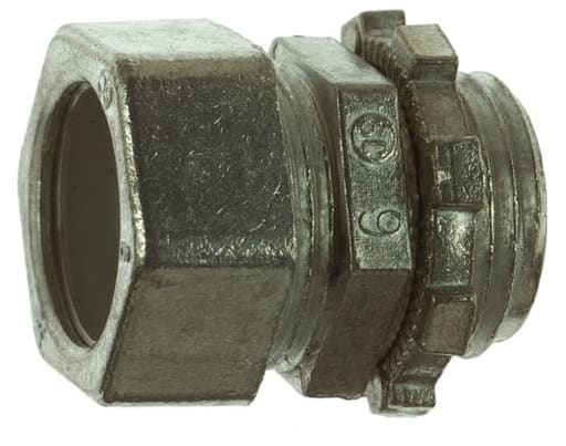 Thomas & Betts Co - Steel City TC-213-SC 1" EMT Compression Connector - Die-Cast Zinc - Non-Insulated