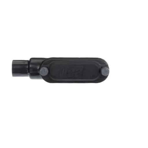 Ocal / Thomas & Betts - Ocal LB38-4X-G 1" PVC-Coated Ocal-Blue® LB-Style Conduit Body, Form-8 - Gray