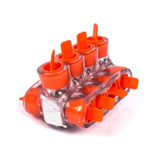 Thomas & Betts Co - Homac CSB-4-4 14-4 AWG 4-Port Aluminum Multi-Tap Encapsulated Cable Block