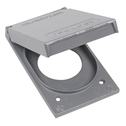 Thomas & Betts Co - Thomas & Betts CFSR-L 1-Gang 1.600 Inch FS/FD Single Receptacle Box Mount Cover