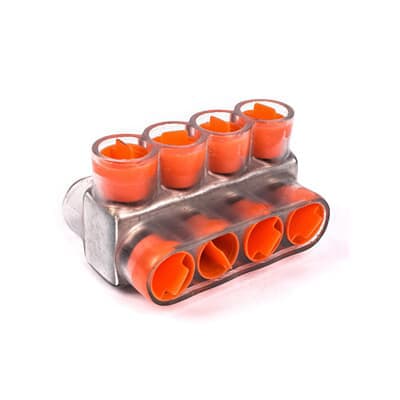 Thomas & Betts Co - Homac CSB-350-4 4-Position 2-Side Clear Insulated Multi-Tap