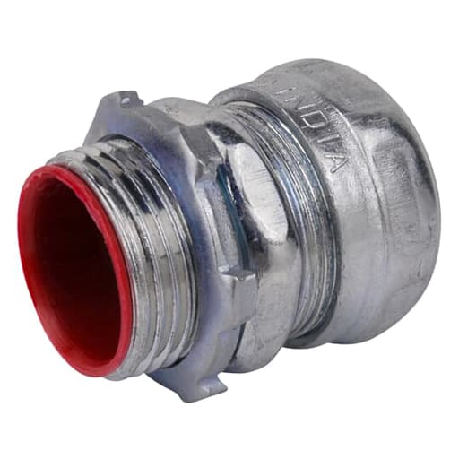 Thomas & Betts Co - Steel City TC712A 3/4" EMT Compression Connector, Steel - Insulated