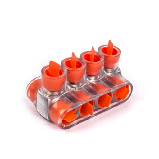 Thomas & Betts Co - Homac CSB-250-4 4-Position 2-Side Clear Insulated Multi-Tap